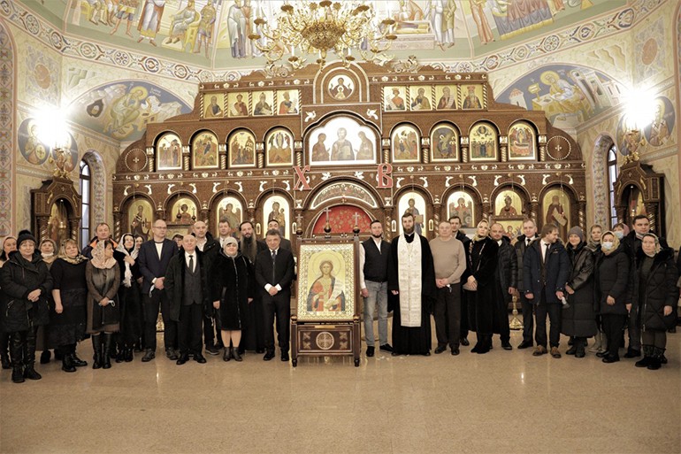 Передача иконы святой праведной Галины Римской в храм святого благоверного князя Александра Невского Нижегородской Митрополии