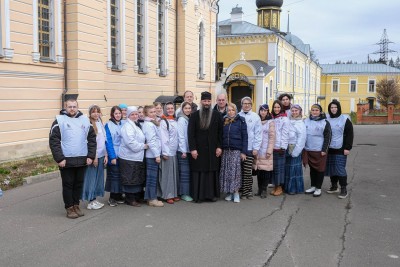 Добровольцы «Союза Маринс Групп» провели субботник в Вознесенской Давидовной пустыни