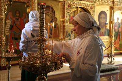 Волонтёры «Союза Маринс Групп» провели субботник на территории Храмового комплекса Нижегородского кремля