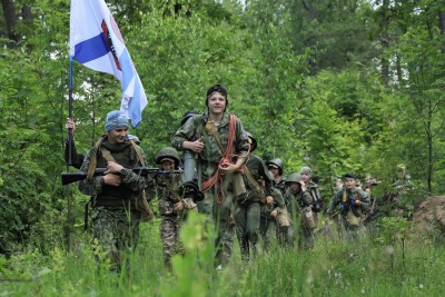 Нижегородские школьники приняли участие в военизированных сборах «Хочу стать морпехом»