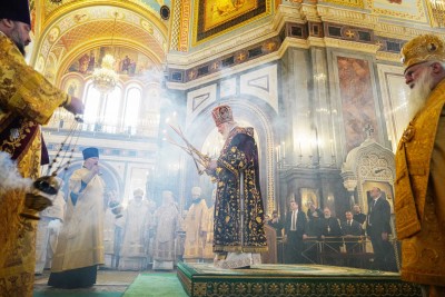 Компания «Союз Маринс Групп» поздравила Патриарха Кирилла с 17-й годовщиной интронизации